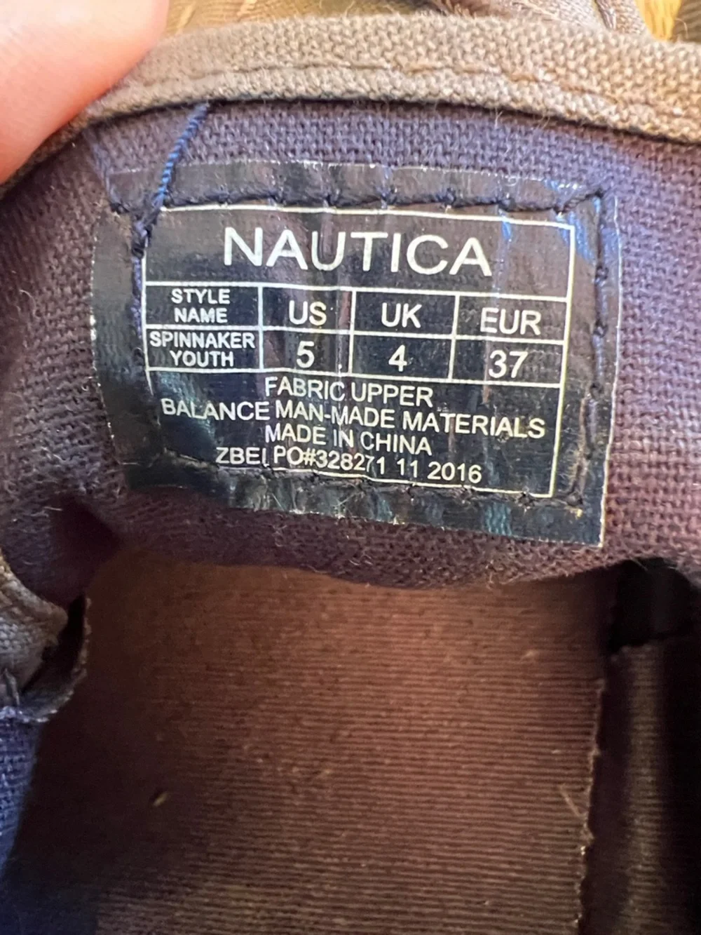 Nautica Spinnaker Youth Gray Boat Shoes US size 5 or EU 37 - Picture 4 of 14